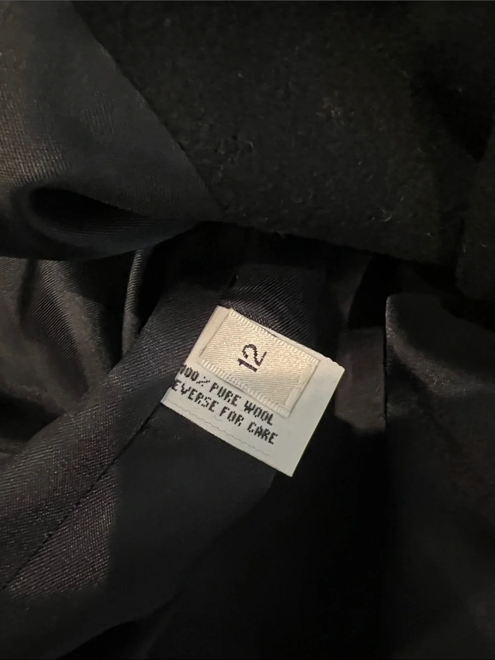 Vintage Jones New York 100% Wool Button-Front Coat Womens 12